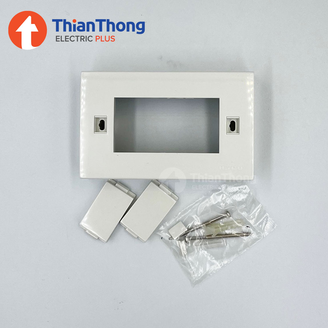 Haco กล่องลอย ฮาโก้ W113S Box 2x4 นิ้ว สำหรับ DECO SERIES สีขาว