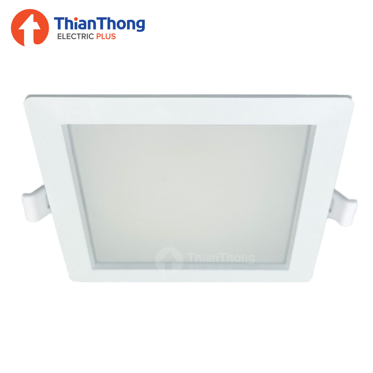 LAMPTAN โคมไฟดาวน์ไลท์ เหลี่ยม 3 แสงในโคมเดียว แลมป์ตั้น LED Downlight Color Switch EMIT Square 4.5" 12W
