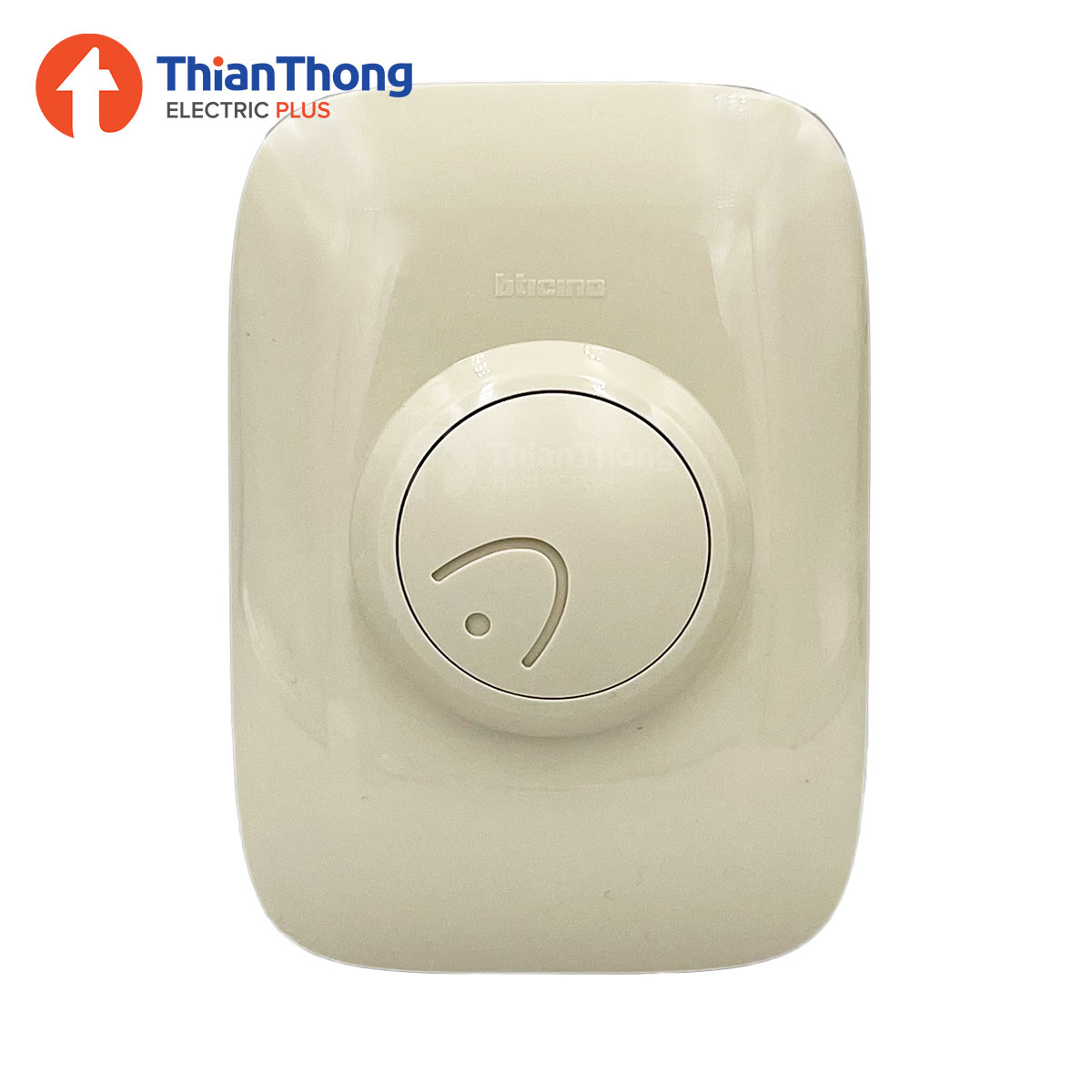 Bticino สวิตช์กดกระดิ่งสีงาช้าง ดีไซน์ใหม่ บิทิชิโน Duton weatherproof push button Ivory color 89Y