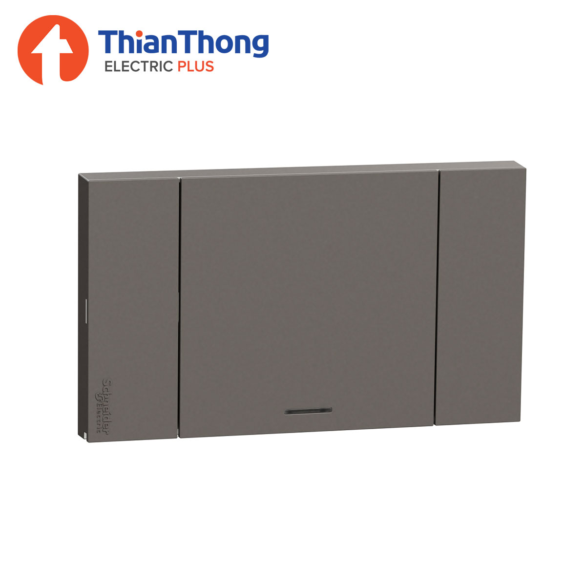 Schneider ชุดสวิตช์ทางเดียว 1 ช่อง ชไนเดอร์ 1 Gang, 1 Way Switch E size, Black สีดำ A7031F_BK รุ่น AvatarOn A