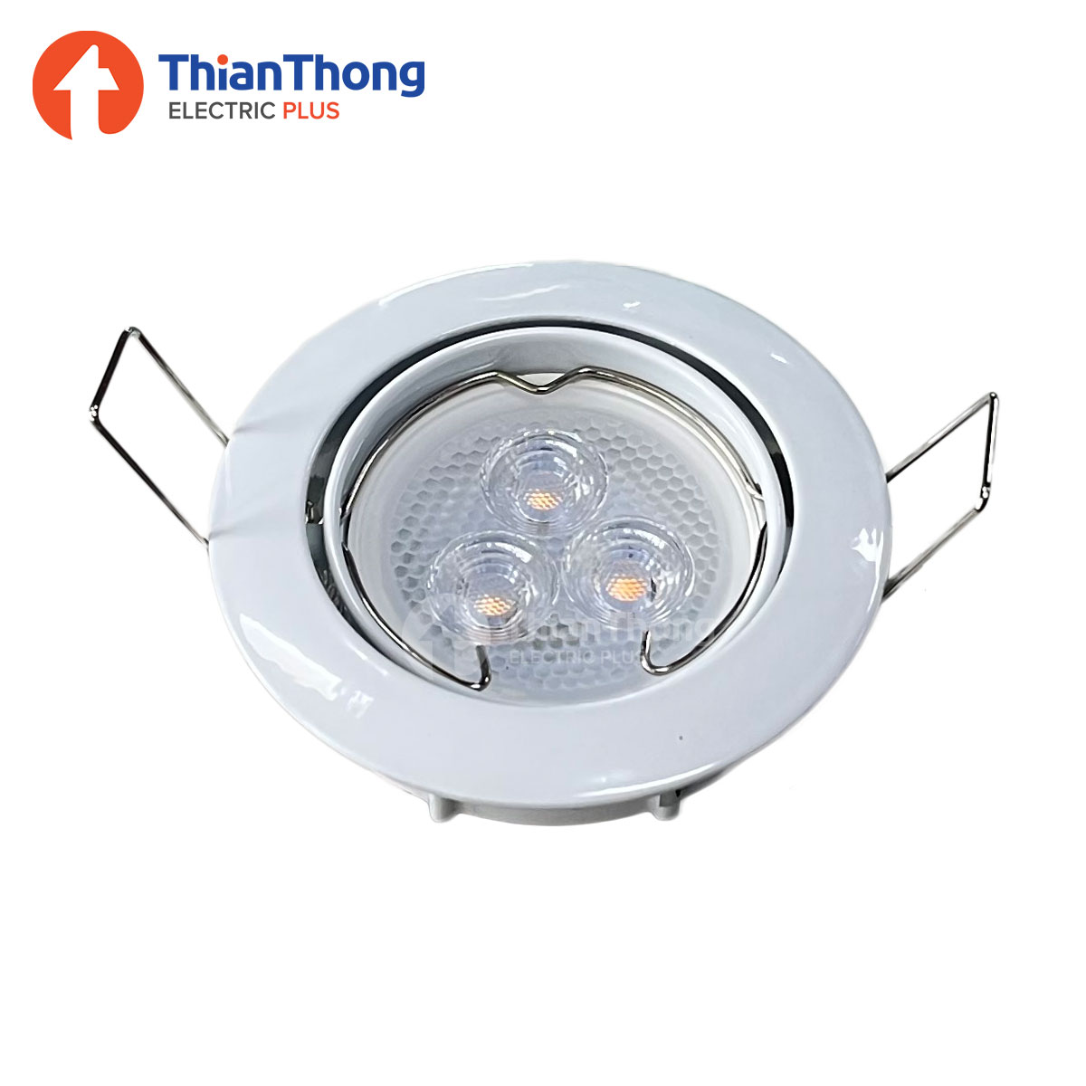 โคมไฟ Downlight ดาวน์ไลท์ฮาโลเจน MR16 สีขาว รุ่น W-513