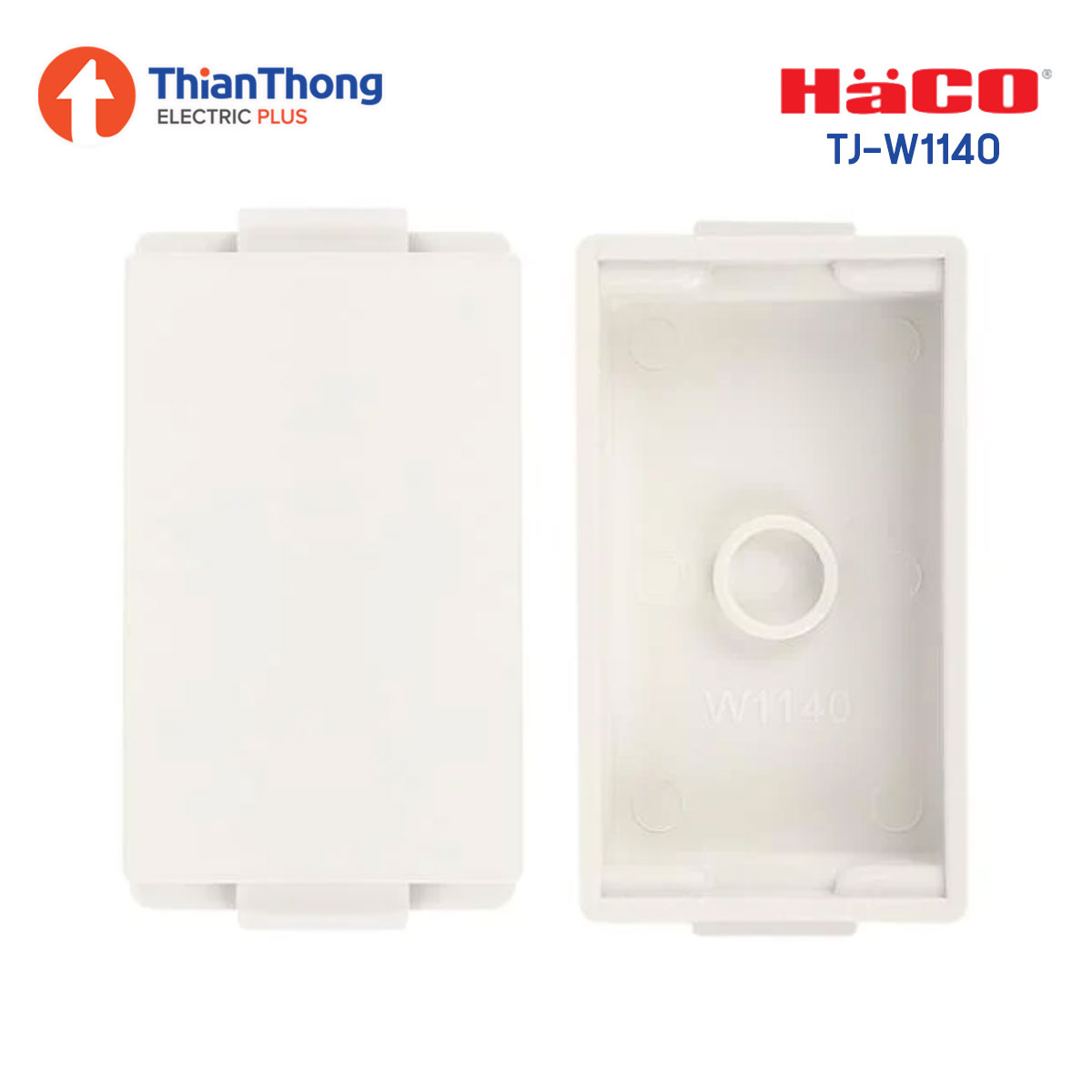 HACO ฝาอุดช่องว่าง 1 ช่อง ฮาโก้ Tj-W1140