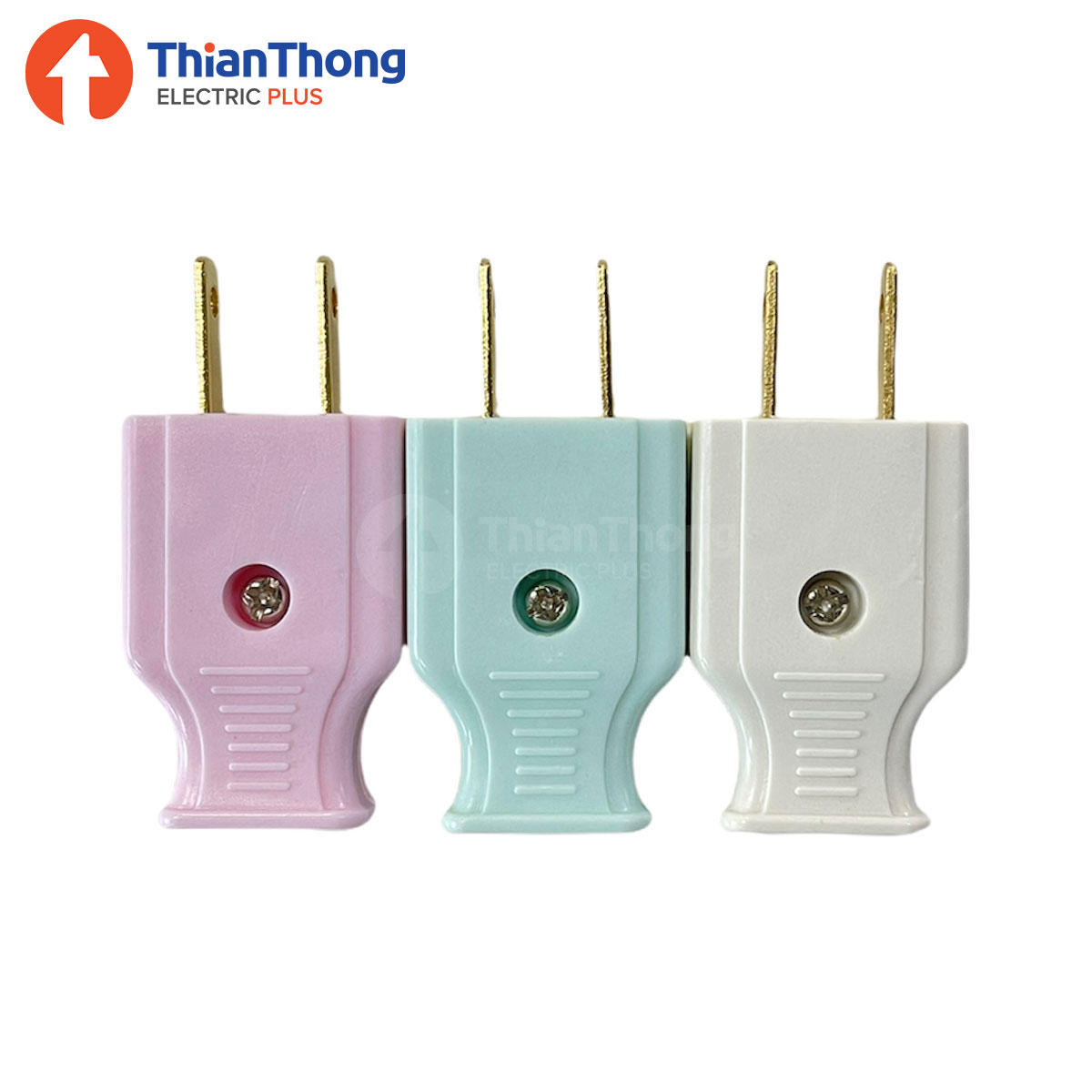 เต้าเสียบ Plug P-series two-flat pins คละสี