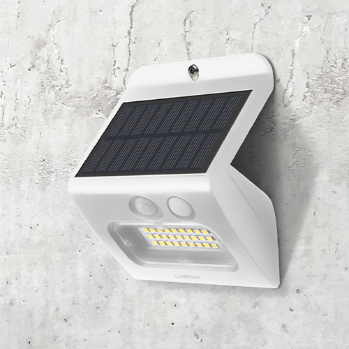 Lamptan โคมไฟติดผนัง พลังงานแสงอาทิตย์ โซล่าเซลล์ แลมป์ตั้น Solar Smart Sensor รุ่น Lunar 3W