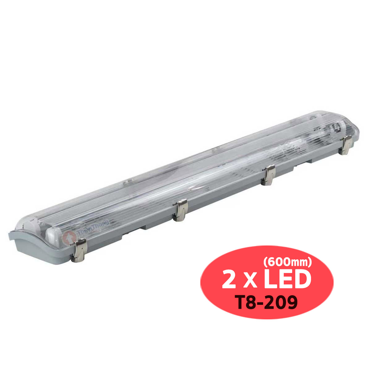 TFC โคมไฟ กันน้ำกันฝุ่น ทีเอฟซี  Waterproof Luminaire T8 LED 600mm