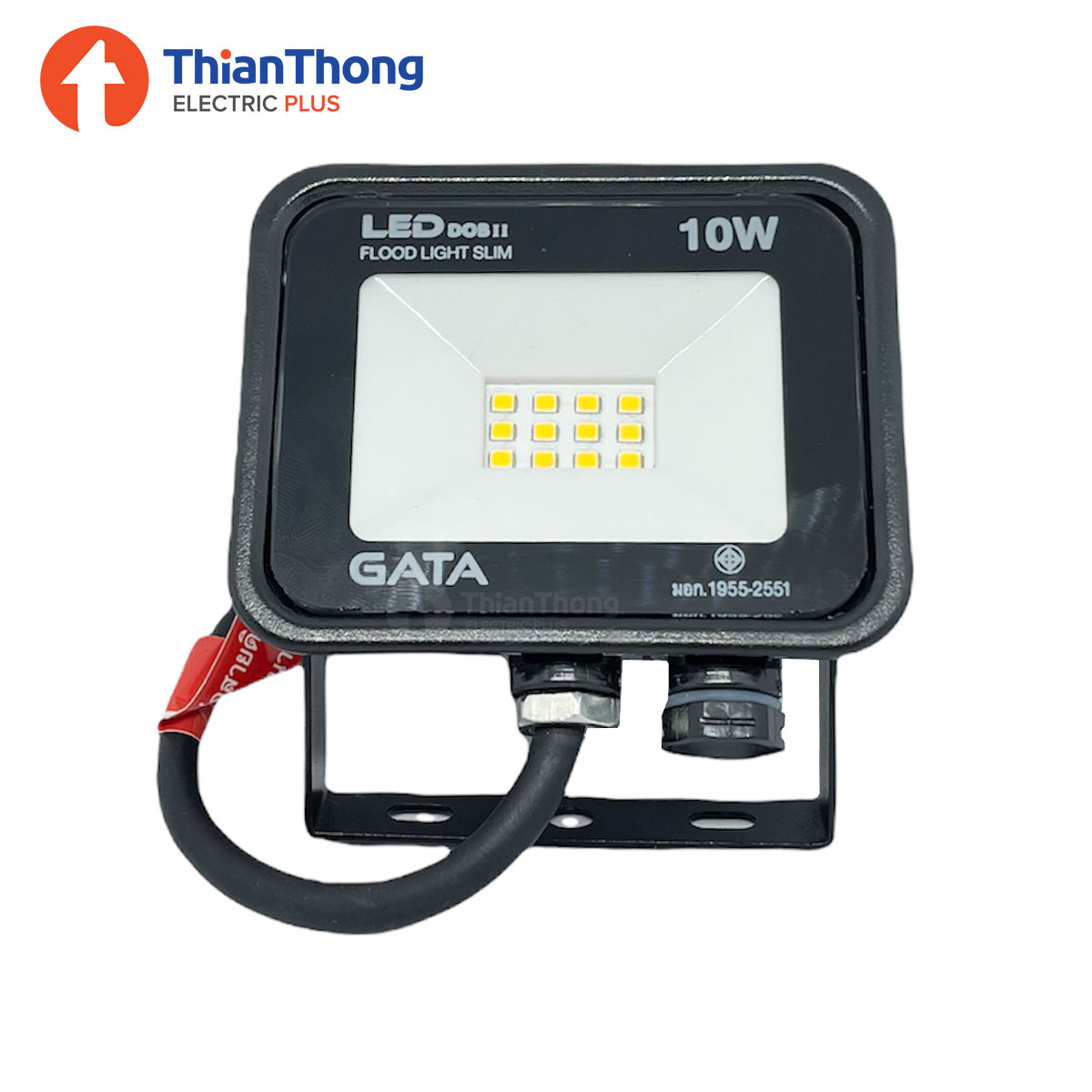 Gata สปอร์ตไลท์ แอลอีดี กาต้า LED Floodlight Slim Series DOB2 10W