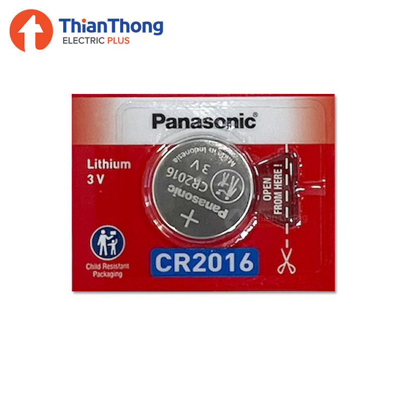 Panasonic Battery Lithium Coin ถ่านกระดุม พานาโซนิค CR2016 รับประกันแท้ 100%