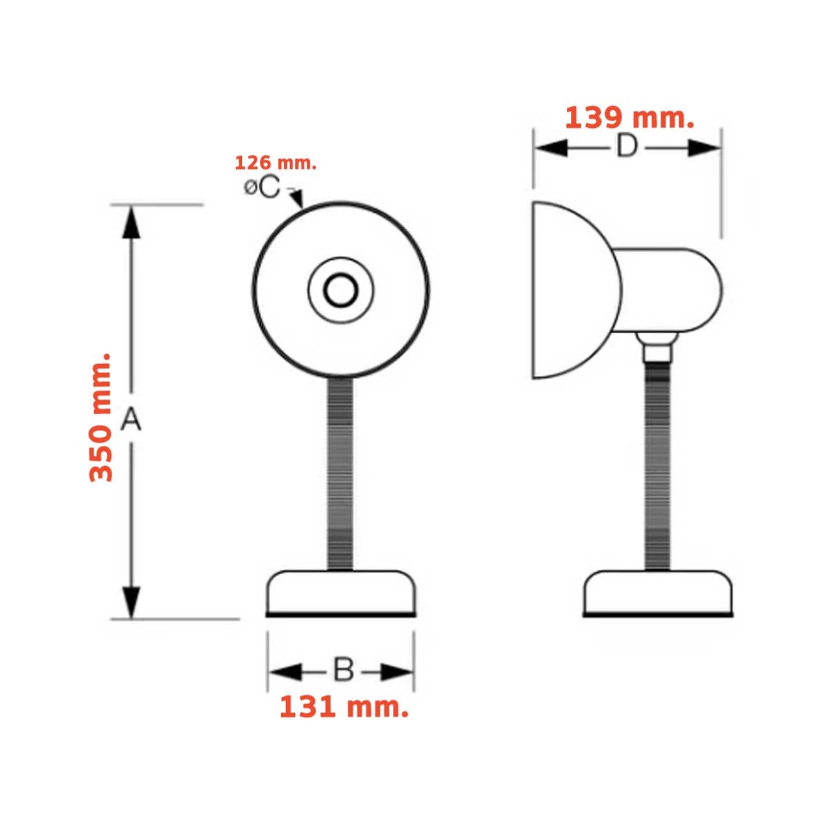 Lamptan โคมไฟตั้งโต๊ะ โคมไฟอ่านหนังสือ แลมตั้น Table lamp ขั้วE27 สีชมพู