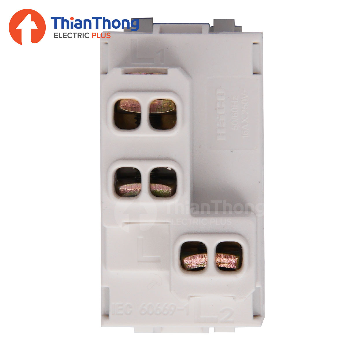 HACO สวิตช์สองทาง ขนาด 1 โมดูล รุ่นไอคอน ฮาโก้ Two Way Switch - Icon IC-S121 (1 Module)