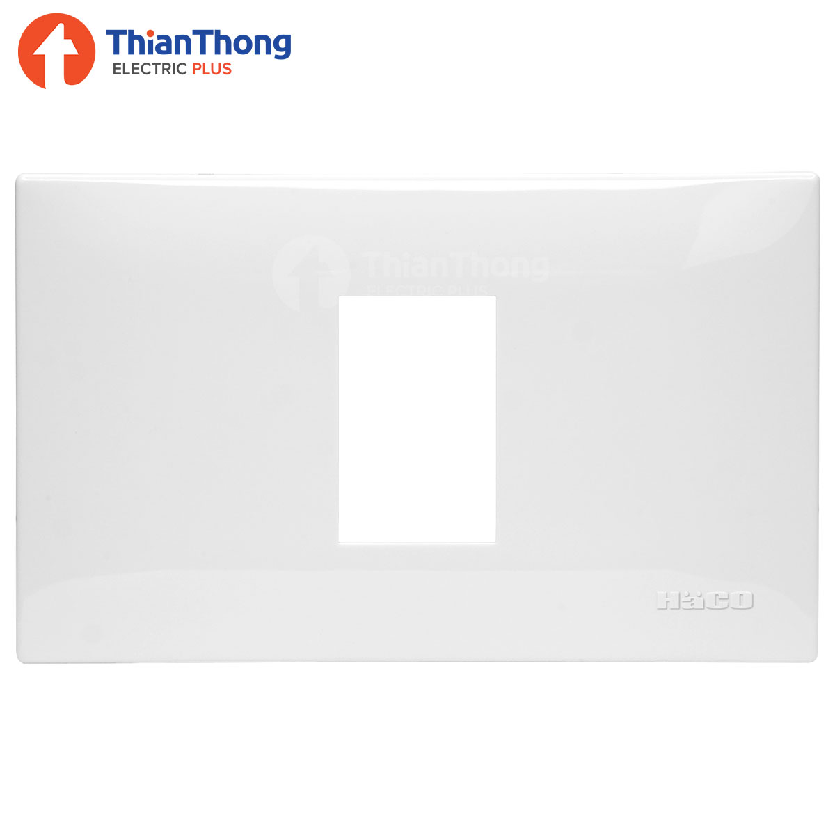 HACO แผงหน้ากาก 1 ช่อง รุ่น ไอคอน ฮาโก้ 1 Gang Frame - Icon IC-F001 (1 Module)
