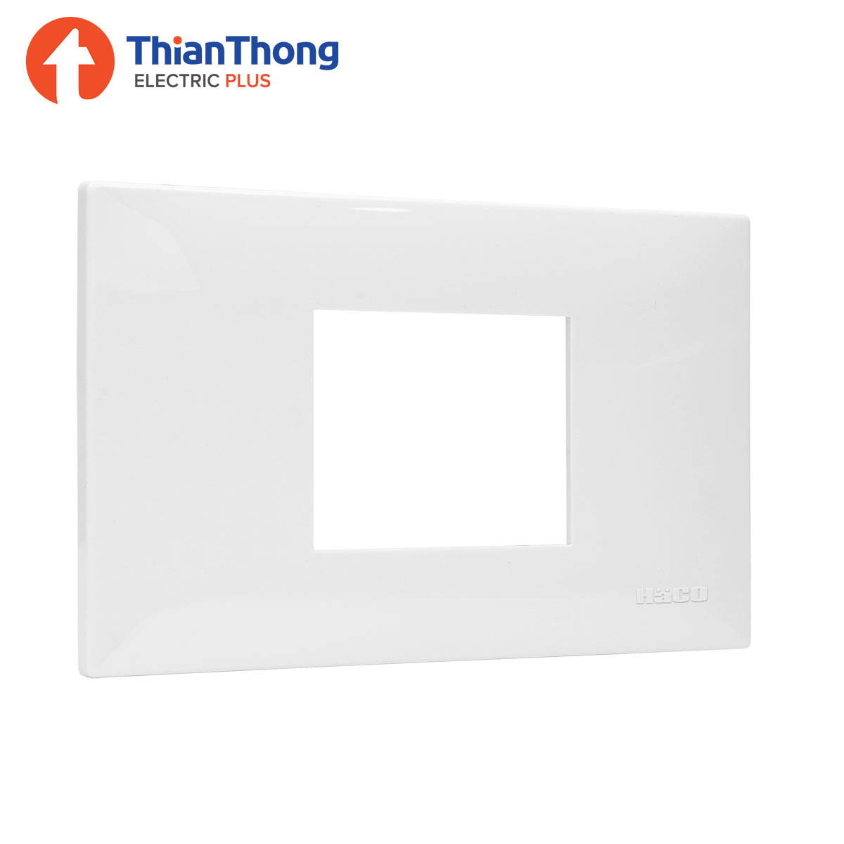 HACO แผงหน้ากาก 2 ช่องกลาง รุ่น ไอคอน ฮาโก้ 2 Gang Center Frame - Icon IC-F002A (2 Modules)