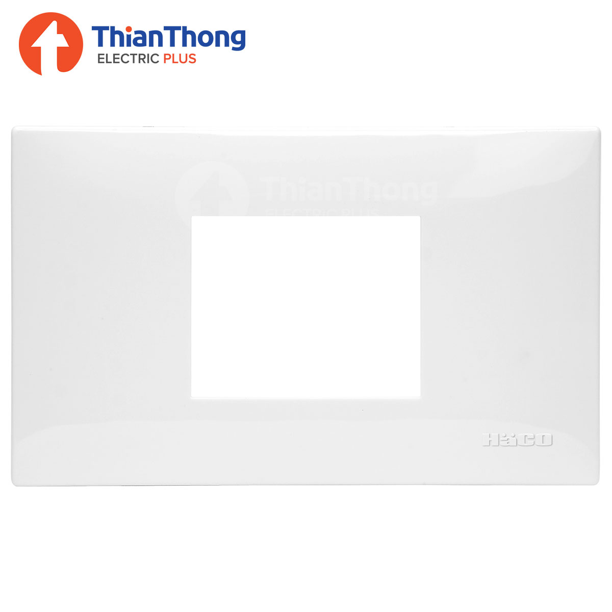 HACO แผงหน้ากาก 2 ช่องกลาง รุ่น ไอคอน ฮาโก้ 2 Gang Center Frame - Icon IC-F002A (2 Modules)