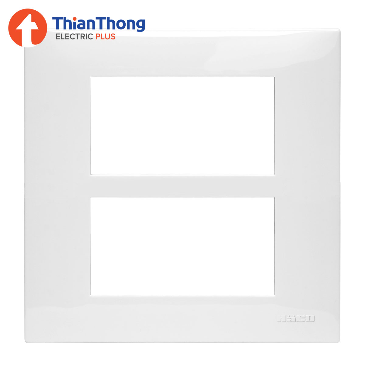 HACO แผงหน้ากาก 6 ช่อง รุ่นไอคอน ฮาโก้ 6 Gang Frame - Icon IC-F006 (6 Modules)