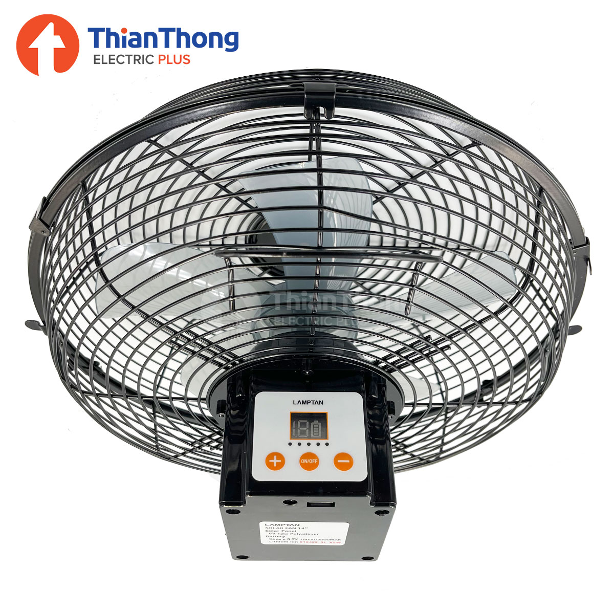 Lamptan พัดลมพลังงาน แสงอาทิตย์ 5 ใบพัด 14นิ้ว โซล่าเซลล์ แลมป์ตั้น Solar Fan 5 Blades 14"