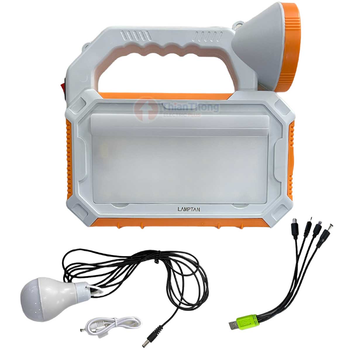 Lamptan ไฟฉายพลังงานแสงอาทิตย์ พร้อม USB POWE BANK 150W Solar Lamp Charger รุ่น EVO 