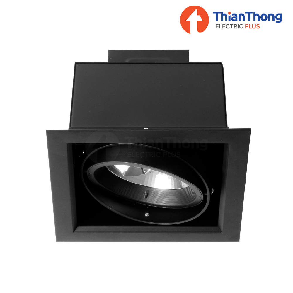 โคมไฟดาวน์ไลท์แบบฝังฝ้า AR111 ทรงเหลี่ยม สีดำ Recessed Downlight Square AR111 TSL-6-B-561 Black