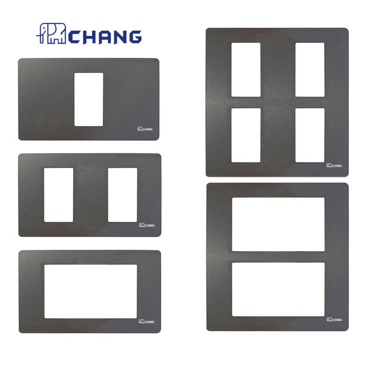 Chang ฝา สีเทา ตราช้าง รุ่น Gray iModern 