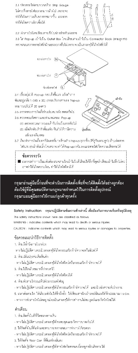 HACO เต้ารับฝังพื้น (สแตนเลส) HSI-12SW/P สำหรับรุ่น Primo, Icon 
