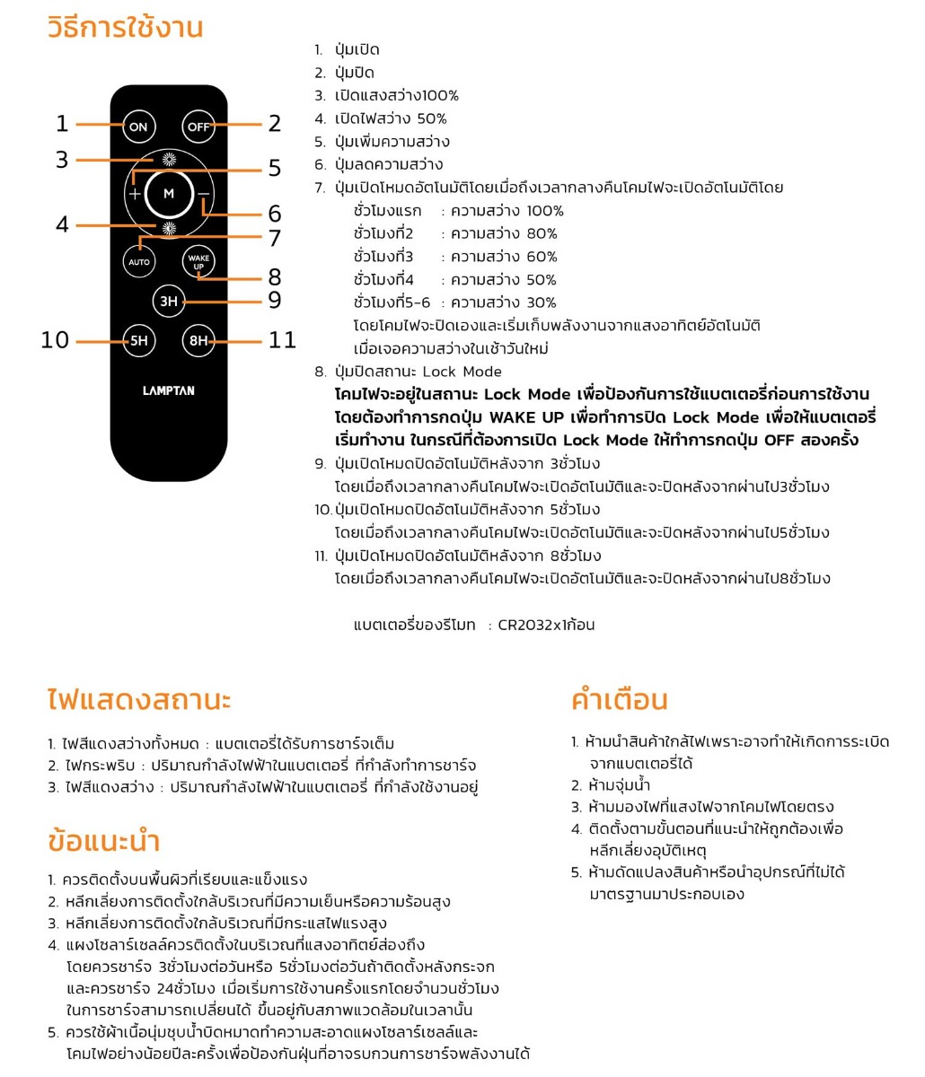 Lamptan ฟลัดไลท์พลังงานแสงอาทิตย์ Solar Floodlight Smart Sensor PAX 100W 200W 300W
