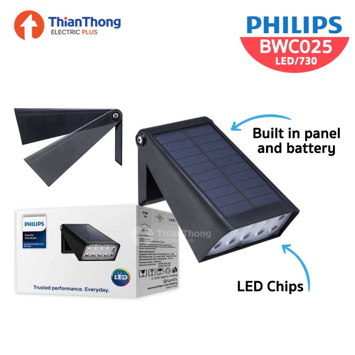 BWC025 LED/730 Solar Wall IN