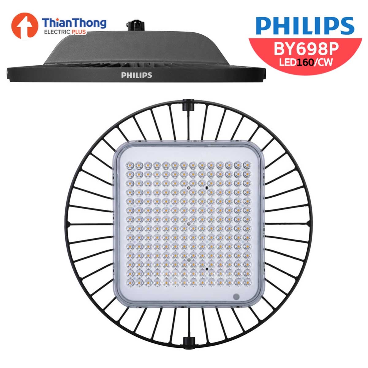 Philips โคมไฟไฮเบย์ แอลอีดี ฟิลิปส์ GreenPerform Highbay G3 BY698P LED160 - 120W แสงขาว