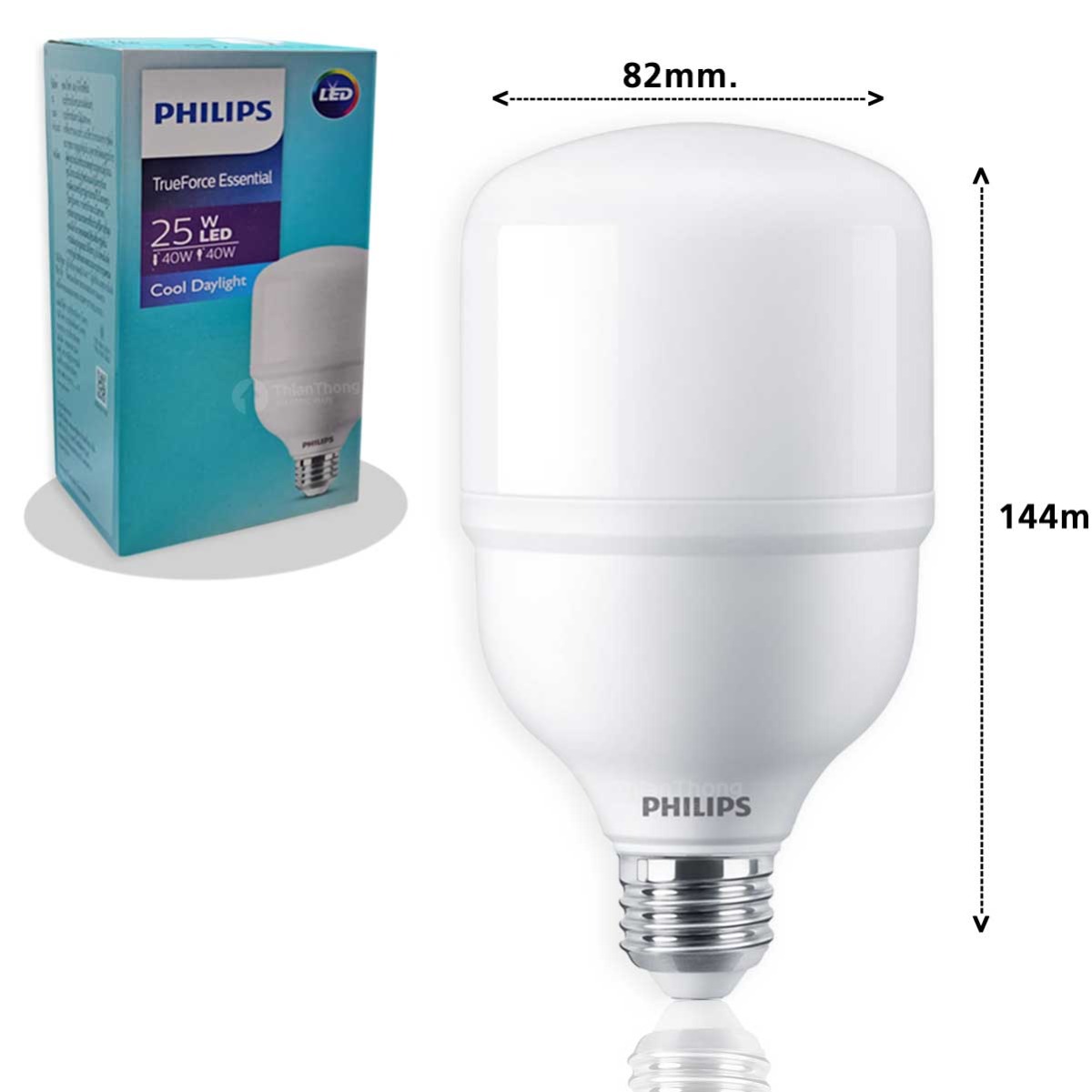 Philips หลอดไฟฟิลิปส์ ทรูฟอร์ช ไฮเบย์ LED TrueForce Highbay 25W E27