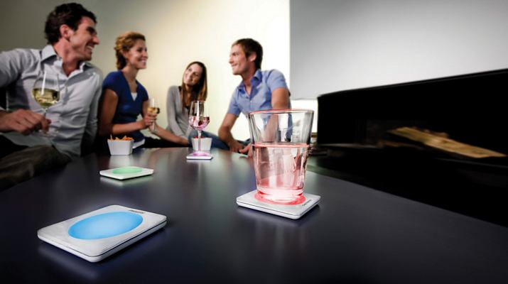Philips Coasters LED 69154 ที่รองแก้ว ฟิลิปส์ LED เรืองแสง กันน้ำ เปลี่ยนสีได้
