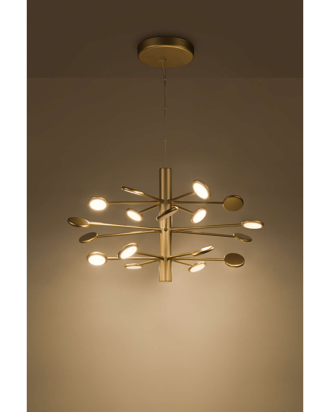 Philips myLiving LED Suspension light Mimosa Brass 45116 โคมไฟห้อย ติดเพดาน LED ฟิลิปส์