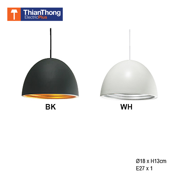 โคมไฟห้อย สีขาว ทรงกลม Pendant Lamp EV-CH-68-7089/1 White