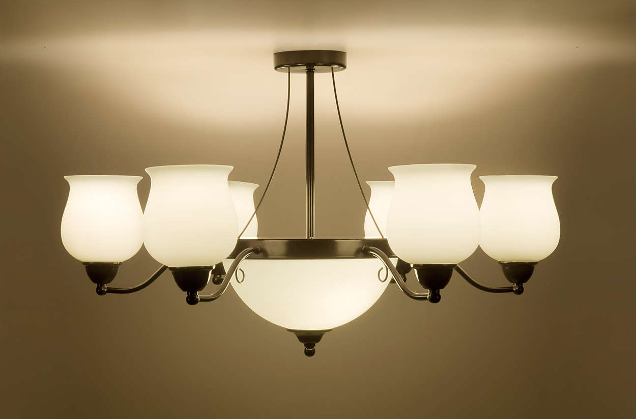 Philips myLiving Ceiling light 45126 Tulip E27 x 8 โคมไฟเพดาน ฟิลิปส์