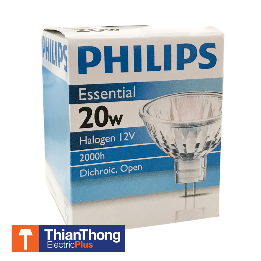 Philips Essential Halogen MR16 12V หลอดไฟฮาโลเจน ฟิลิปส์ MR16 GU5.3 open