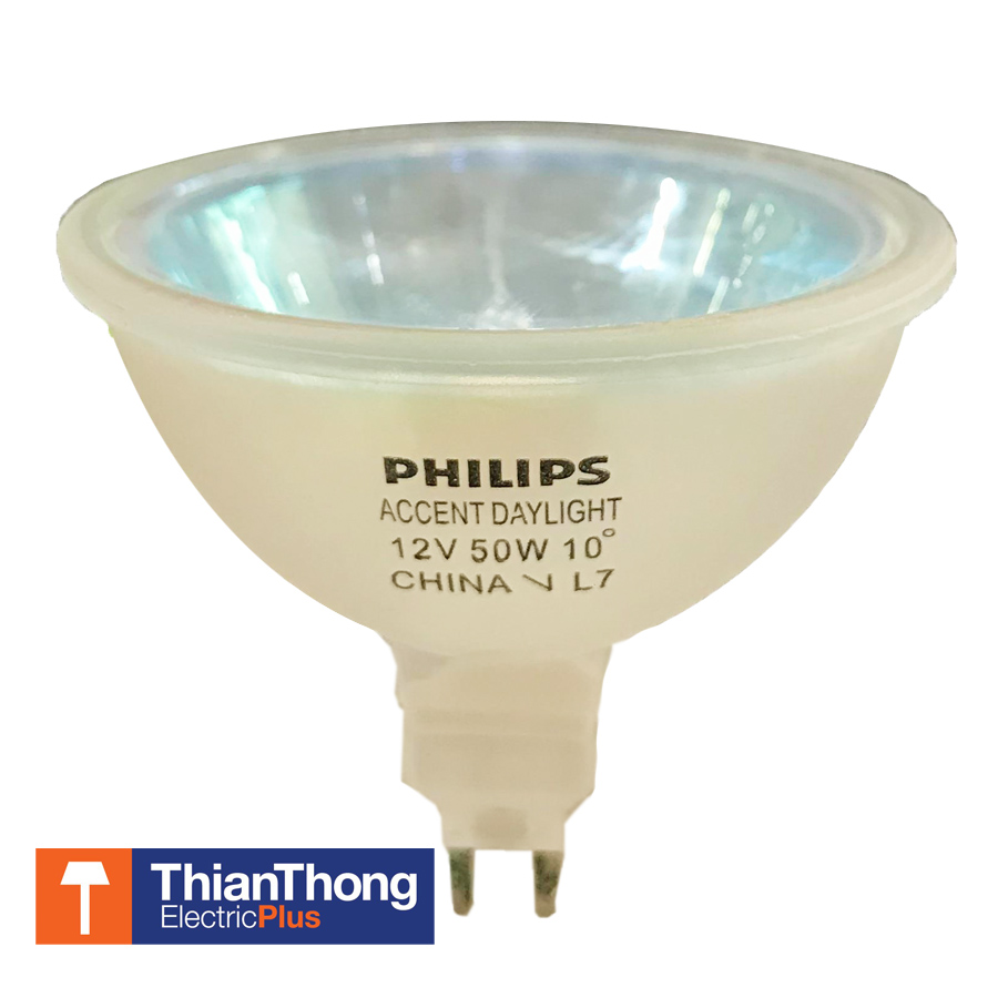 Philips Accentline Halogen MR16 12V 50W หลอดไฟฮาโลเจน ฟิลิปส์ MR16 GU5.3 10D closed