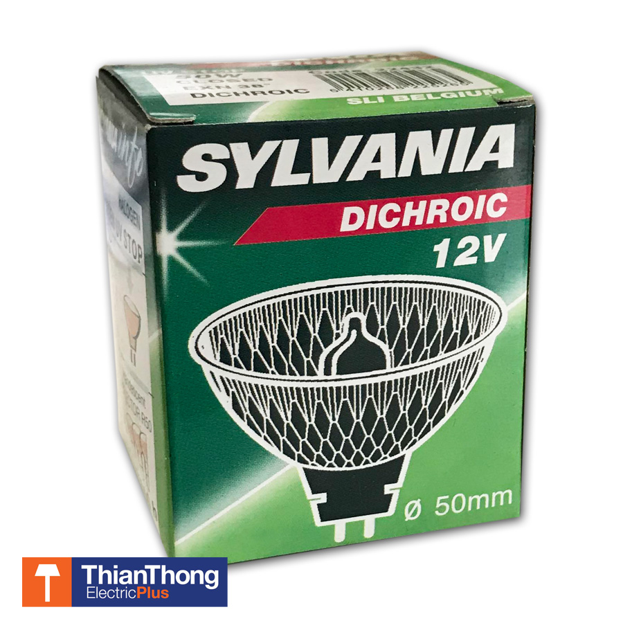 Sylvania Halogen MR16 12V Dichroic หลอดไฟฮาโลเจน ซิลวาเนียน MR16 GU5.3 50W closed รุ่นมีฝากระจกปิด