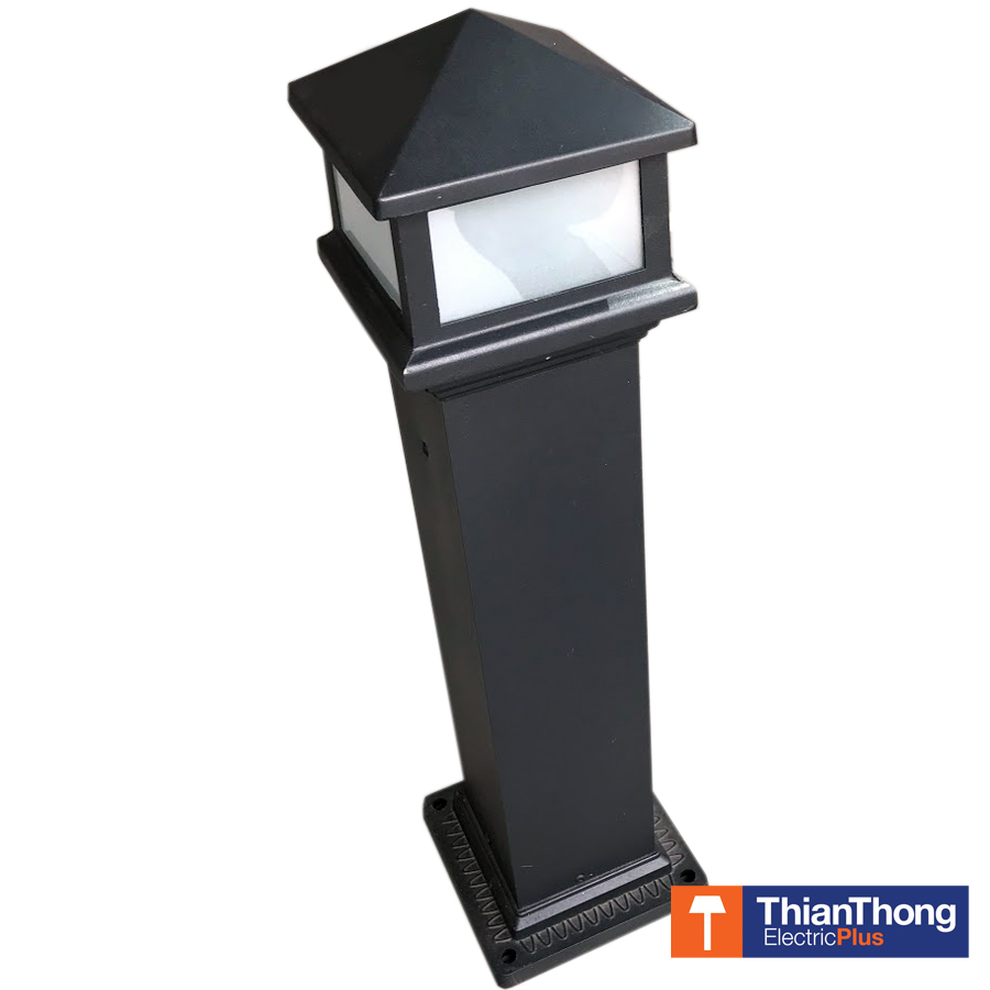 โคมไฟสนาม โคมเสาสนาม อลูมิเนียม (Aluminium) ทรงเหลี่ยม Square Garden Light 3126 Black สีดำ
