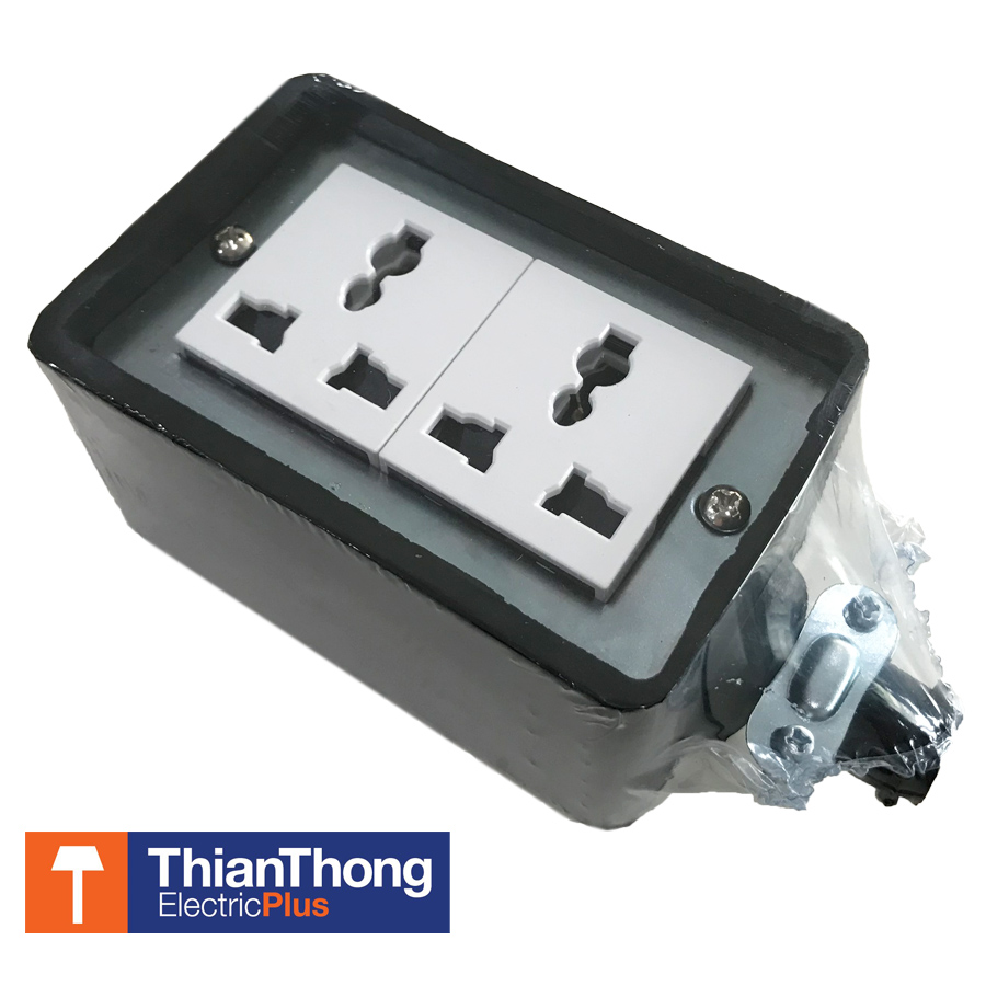 Electon ปลั๊กกราวคู่ Universal Plug สำเร็จรูปพร้อมยางกันกระแทก  ERB-EH2