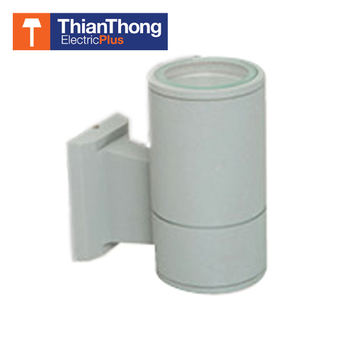 โคมไฟภายนอก ติดผนัง ทรงกระบอก กลม O-3010/1 สีเทา Gray