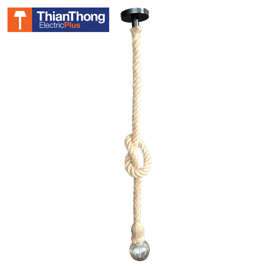 โคมไฟห้อย เชือกวินเทจ ขั้ว E27 Vintage Rope Pendant Lights 120 CM.