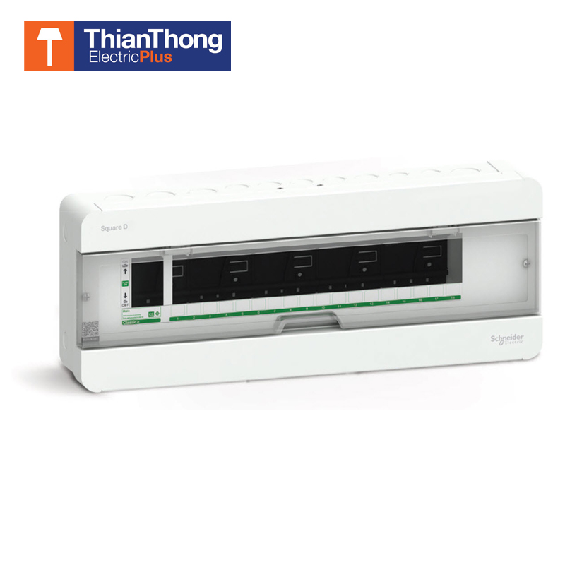 Consumer Units Schneider (SQUARE D) คอนซูมเมอร์ ยูนิต ชไนเดอร์ คอนซูมเมอร์ยูนิทรุ่น Classic Plus S9HCL118 18 ช่อง 1 เฟส 2 สาย 240 โวลท์