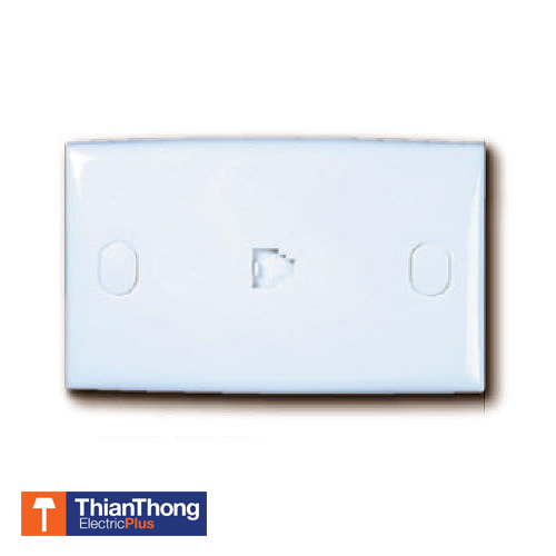 Schneider หน้ากาก+เต้ารับโทรศัพท์เดี่ยว 6 สาย มีม่านปิด ชไนเดอร์ Universal telephone socket (6 wires) 3301AV1 S-Classic