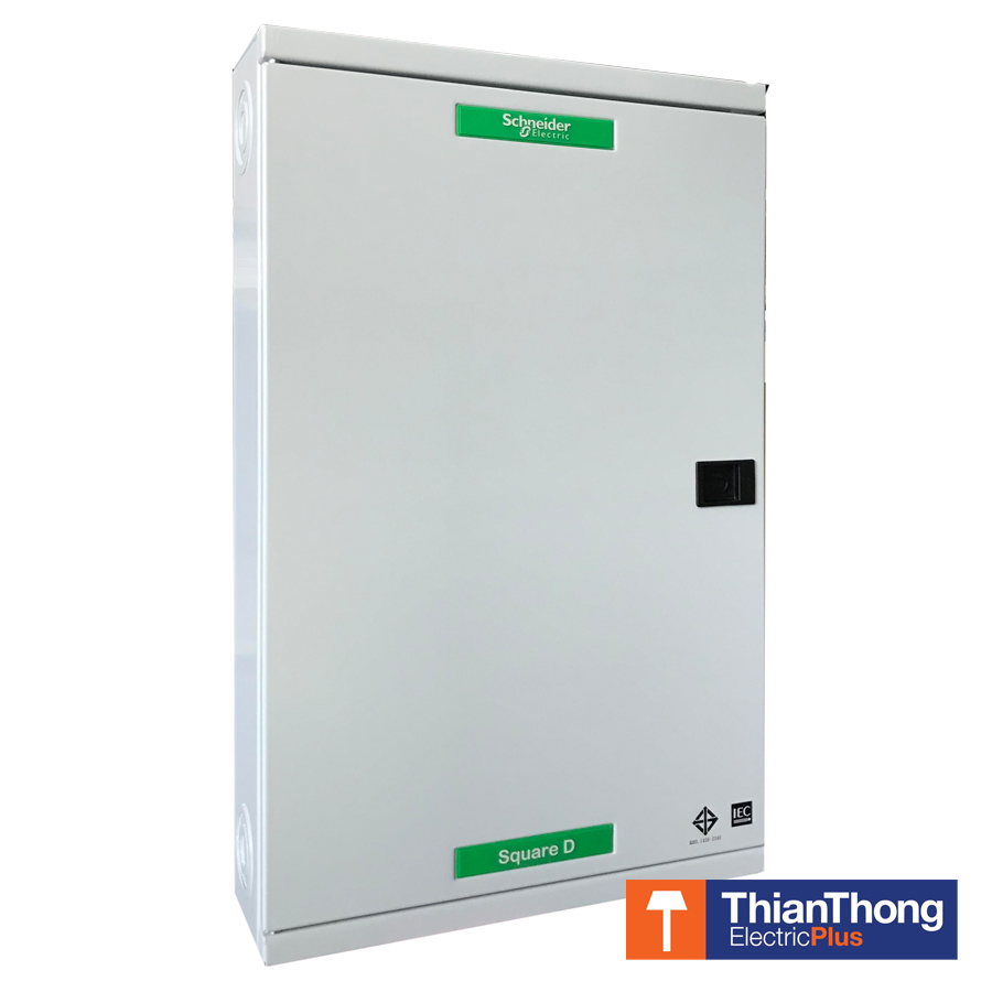 Schneider ตู้โหลดเซนเตอร์ สแควร์ดี คลาสสิค แบบไม่มีเมน (เมนลัก) Square D Classic Load Center Main Lug 36 ช่อง 100A 10kA QO3-100L36G/SN ชไนเดอร์