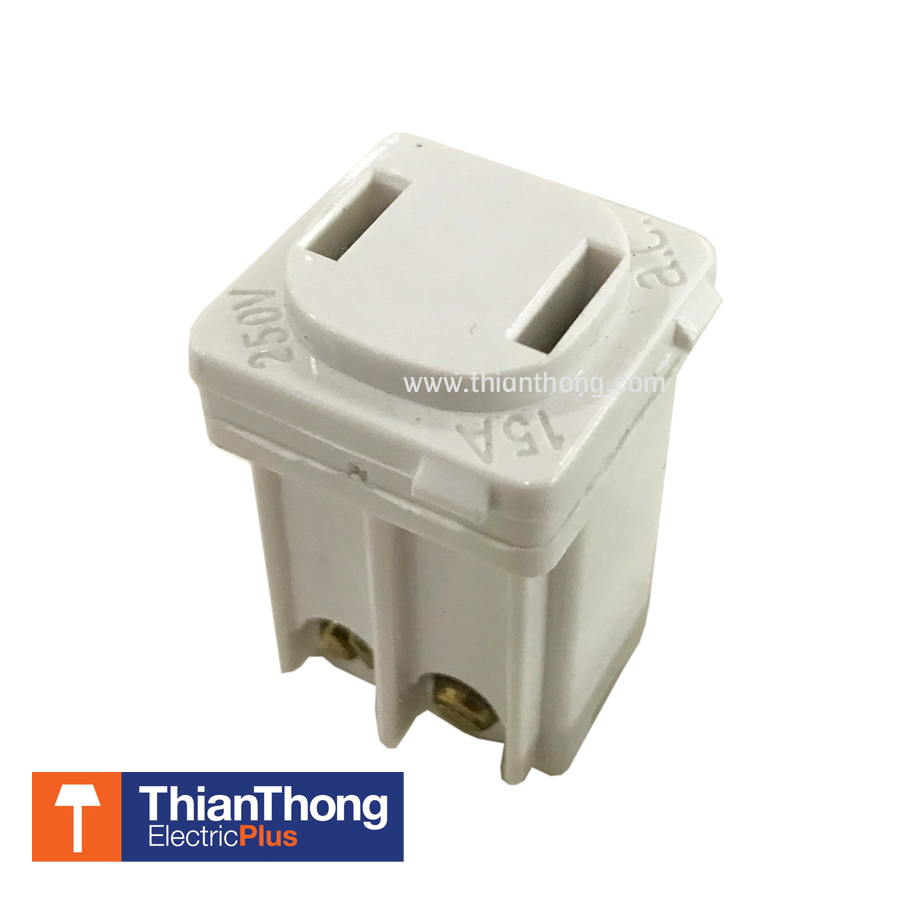 Schneider เต้ารับเดี่ยว 2 ขาแบน ชไนเดอร์ Single module 2 pin flat 30/405M (Clipsal)
