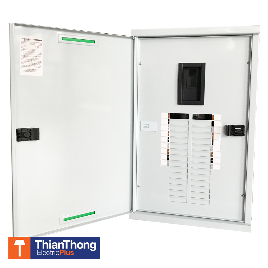 Schneider ตู้โหลดเซนเตอร์ สแควร์ดี คลาสสิค แบบเมนเซอร์กิตเบรกเกอร์ Square D Classic Load Center 18 Ways 100A 25kA QO3-100EZ18G/SN ชไนเดอร์