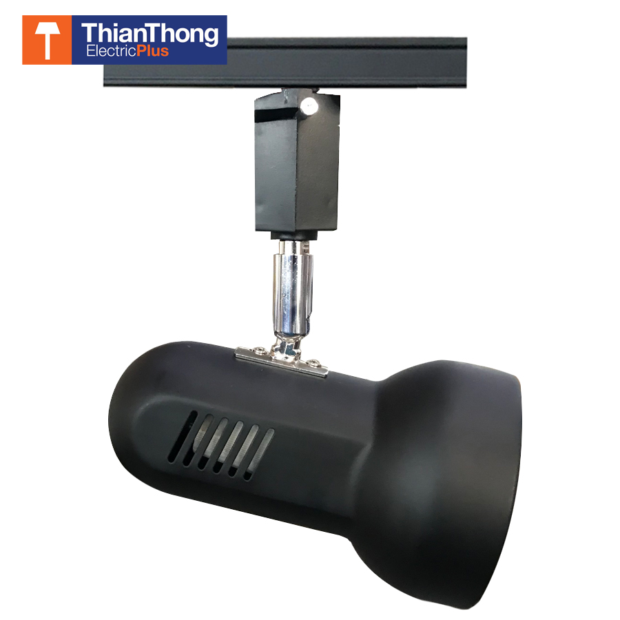 โคมไฟติดราง Track Light สำหรับหลอดขั้ว E27 ทรงกระบอก 220V Black - STW สีดำ