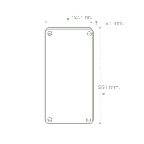 Nano กล่องกันน้ำพลาสติก นาโน Junction Water Proof Box NANO-203W White 