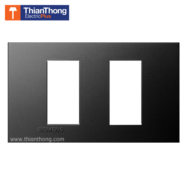 Siemens ฝา 2 ช่องแยก ซีเมนส์ ขนาด 120 mm 2 Module cover plate and frame - Delta zaio