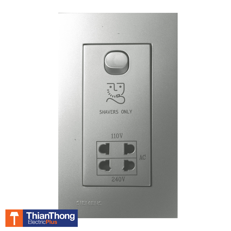 Siemens เต้ารับไฟเครื่องโกนหนวด ซีเมนต์ Shaver Unit 110V and 220V - Hotel Solution