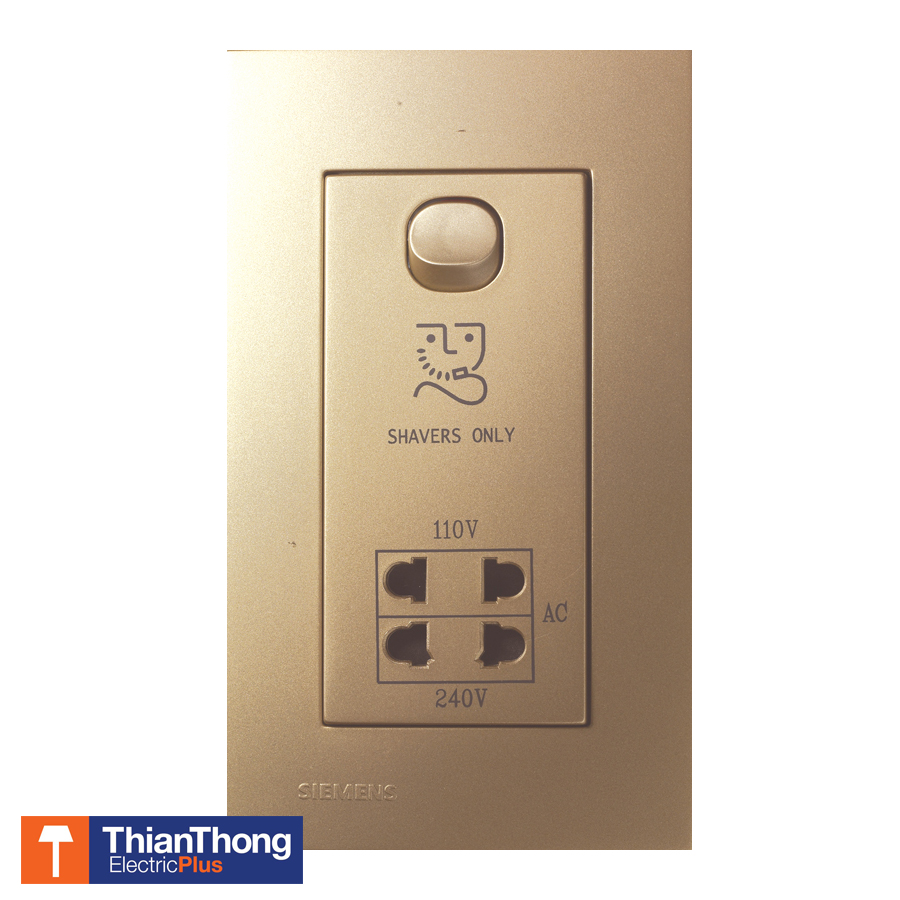 Siemens เต้ารับไฟเครื่องโกนหนวด ซีเมนต์ Shaver Unit 110V and 220V - Hotel Solution