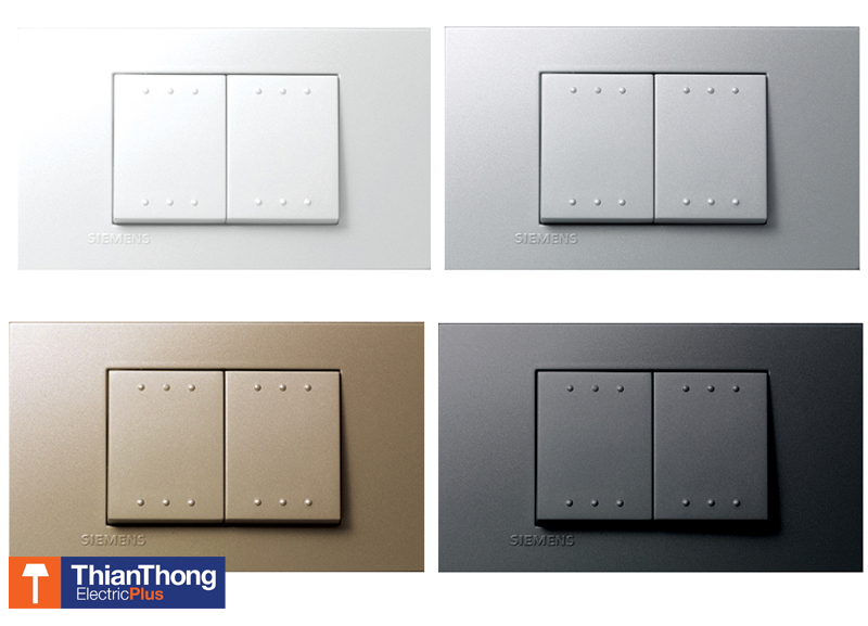 Siemens ชุดสำเร็จรูป สวิตซ์สองทางแบบ 2 สวิตซ์ ซีเมนต์ (2 Gang 2 Way Switch) - Delta zaio