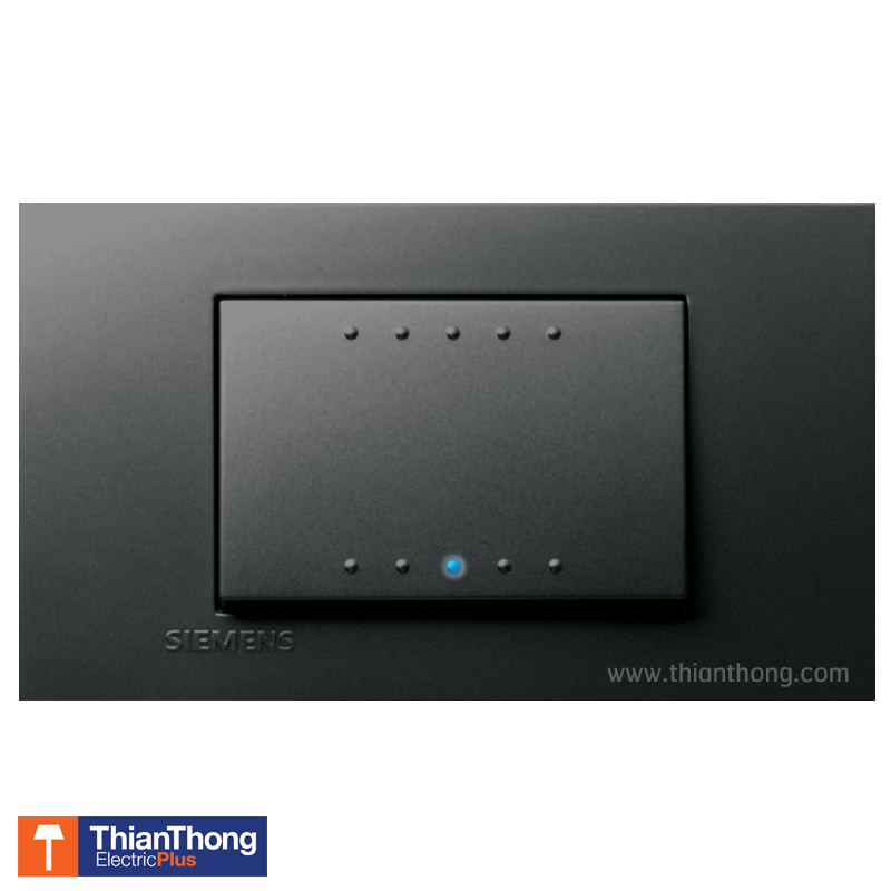 Siemens ชุดสำเร็จรูป สวิตซ์ทางเดียว 1 สวิตซ์ (ปิดมีไฟ) ซีเมนต์ 1 Gang 1 way switch with LED - Delta zaio