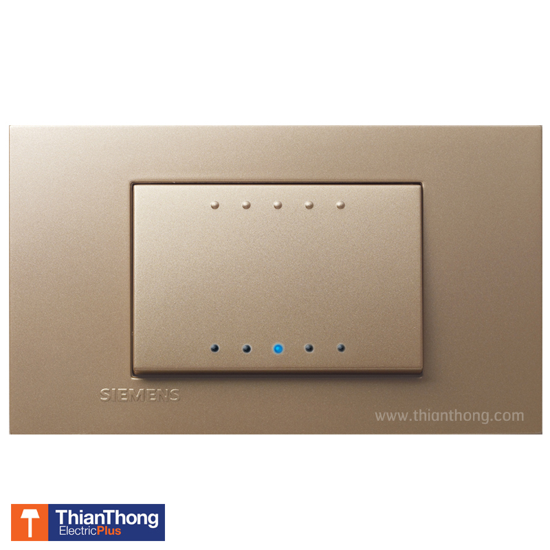 Siemens ชุดสำเร็จรูป สวิตซ์ทางเดียว 1 สวิตซ์ (ปิดมีไฟ) ซีเมนต์ 1 Gang 1 way switch with LED - Delta zaio
